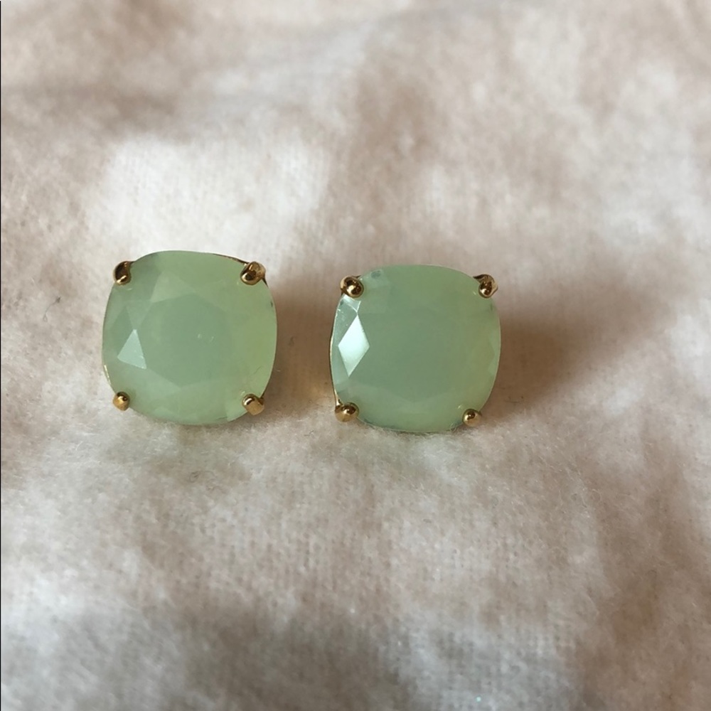 Kate spade mint green stud earrings